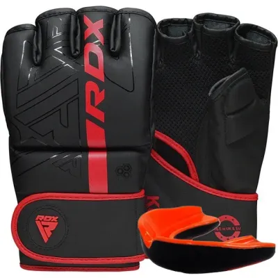 Рукавиці для ММА RDX F6 Kara Matte Red M капа