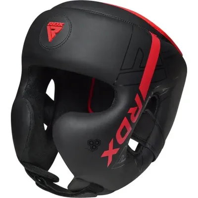 Боксерский шлем RDX F6 KARA Matte Red M капа в комплекте Боксерский шлем RDX F6 KARA Matte Red M капа в комплекте