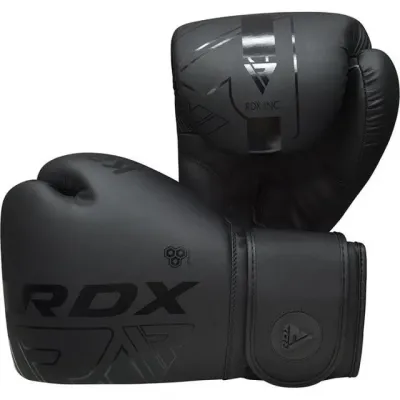 Боксерские перчатки RDX F6 Kara Matte Black 14 унций капа