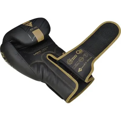 Боксерські рукавиці RDX F6 Kara Matte Golden 12 унцій капа