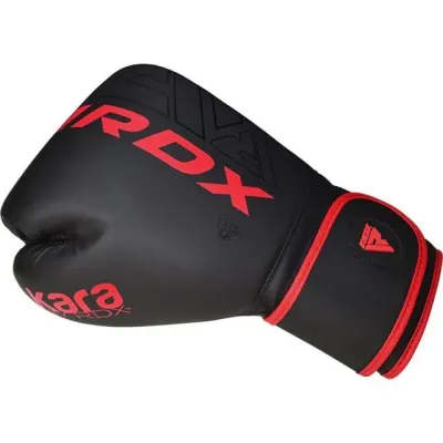 Боксерські рукавиці RDX F6 Kara Matte Red 10 унцій капа в комплекті