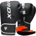 Боксерські рукавиці RDX F6 Kara Matte White 16 унцій капа