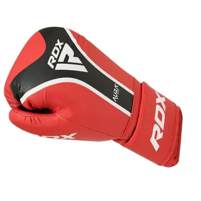 Боксерські рукавиці RDX Aura Plus T-17 Red Black 14 унцій капа