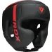 Боксерський шолом RDX F6 KARA Matte Red XL капа у комплекті