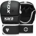 Рукавиці для ММА RDX F6 KARA Matte White Plus L-XL капа Чорний Білий