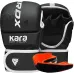 Рукавиці для ММА RDX F6 KARA Matte White Plus L-XL капа Чорний Білий
