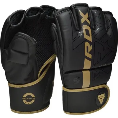 Перчатки для ММА RDX F6 Kara Matte Golden XL капа