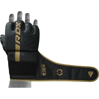 Перчатки для ММА RDX F6 Kara Matte Golden XL капа