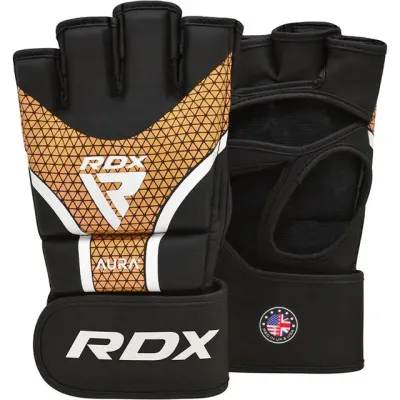 Перчатки для ММА RDX Aura Plus T-17 Black Golden XL капа