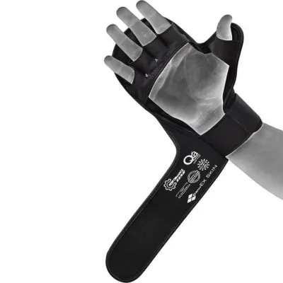 Перчатки для ММА RDX Shooter Aura Plus T-17 Black Golden XL капа Перчатки для ММА RDX Shooter Aura Plus T-17 Black Golden XL капа