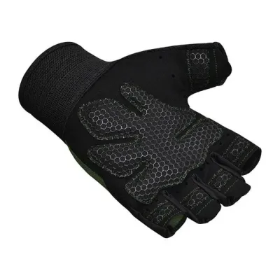 Рукавички для фітнесу RDX W1 Half Plus Black XL (WGA-W1HB-XL+) Рукавички для фітнесу RDX W1 Half Plus Black XL (WGA-W1HB-XL+)
