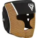 Боксерський шолом RDX AURA PLUS T-17 Black Golden XL капа у комплекті Боксерський шолом RDX AURA PLUS T-17 Black Golden XL капа у комплекті