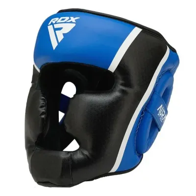 Боксерский шлем RDX AURA PLUS T-17 Blue/Black S капа в комплекте Боксерский шлем RDX AURA PLUS T-17 Blue/Black S капа в комплекте
