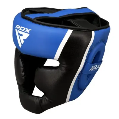 Боксерский шлем RDX AURA PLUS T-17 Blue/Black S капа в комплекте Боксерский шлем RDX AURA PLUS T-17 Blue/Black S капа в комплекте
