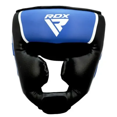 Боксерский шлем RDX AURA PLUS T-17 Blue/Black S капа в комплекте Боксерский шлем RDX AURA PLUS T-17 Blue/Black S капа в комплекте