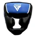Боксерский шлем RDX AURA PLUS T-17 Blue/Black S капа в комплекте Боксерский шлем RDX AURA PLUS T-17 Blue/Black S капа в комплекте
