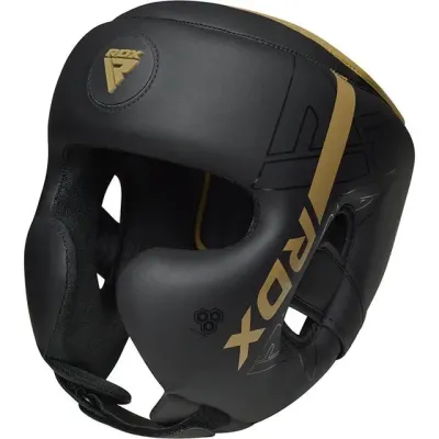 Боксерський шолом RDX F6 KARA Matte Golden L капа у комплекті Боксерський шолом RDX F6 KARA Matte Golden L капа у комплекті