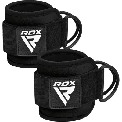 Манжети на щиколотку RDX A4 Gym Ankle Pro 26х10 см Black Pair Манжети на щиколотку RDX A4 Gym Ankle Pro 26х10 см Black Pair