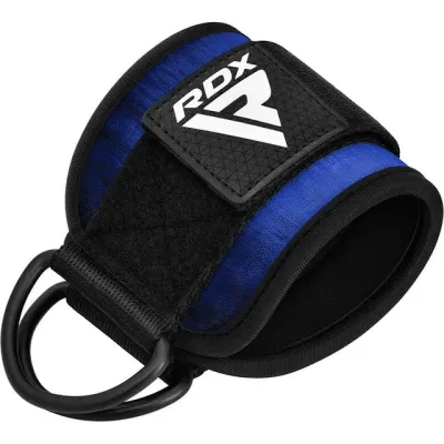 Манжети на щиколотку RDX A4 Gym Ankle Pro 26х10 см Blue Pair Манжети на щиколотку RDX A4 Gym Ankle Pro 26х10 см Blue Pair