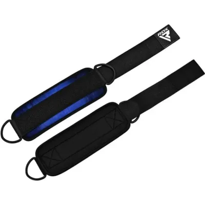 Манжети на щиколотку RDX A4 Gym Ankle Pro 26х10 см Blue Pair Манжети на щиколотку RDX A4 Gym Ankle Pro 26х10 см Blue Pair