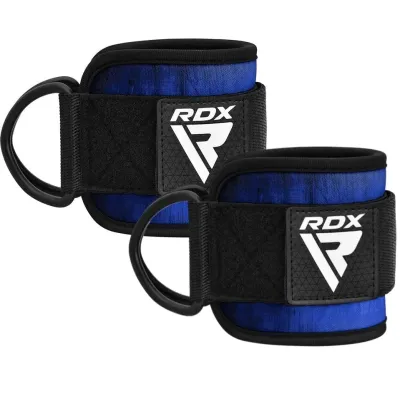 Манжети на щиколотку RDX A4 Gym Ankle Pro 26х10 см Blue Pair Манжети на щиколотку RDX A4 Gym Ankle Pro 26х10 см Blue Pair