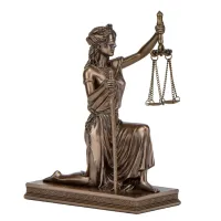 Интерьерная статуетка настольная Богиня правосуддя 17х13х8 см Veronese Коричневий AL229441 Интерьерная статуетка настольная Богиня правосуддя 17х13х8 см Veronese Коричневий AL229441