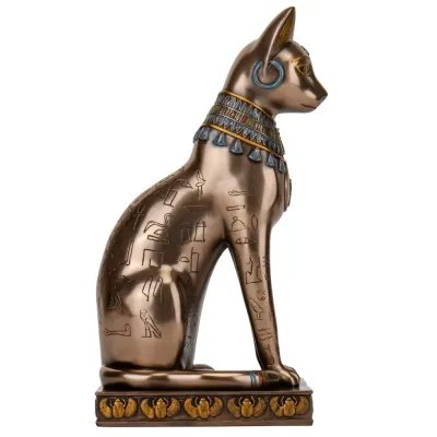 Интерьерная статуэтка Egyptian cat 30х16х13 см Veronese Разноцветный AL229450 Интерьерная статуэтка Egyptian cat 30х16х13 см Veronese Разноцветный AL229450