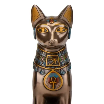 Интерьерная статуэтка Egyptian cat 30х16х13 см Veronese Разноцветный AL229450 Интерьерная статуэтка Egyptian cat 30х16х13 см Veronese Разноцветный AL229450