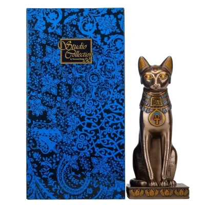 Интерьерная статуэтка Egyptian cat 30х16х13 см Veronese Разноцветный AL229450 Интерьерная статуэтка Egyptian cat 30х16х13 см Veronese Разноцветный AL229450