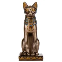 Интерьерная статуэтка Egyptian cat 30х16х13 см Veronese Разноцветный AL229450 Интерьерная статуэтка Egyptian cat 30х16х13 см Veronese Разноцветный AL229450