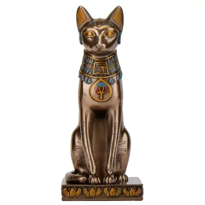 Интерьерная статуэтка Egyptian cat 30х16х13 см Veronese Разноцветный AL229450