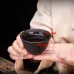 Чайный дорожный набор No Brand из 10 предметов Black Matt с чехлом для китайской чайной церемонии керамический