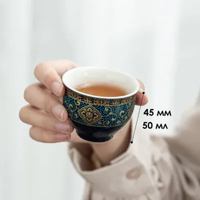 Чайний набір із 6 предметів No Brand Blue Чайний набір із 6 предметів No Brand Blue