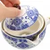 Набор для чайной церемонии No Brand из 6 предметов Blue+White