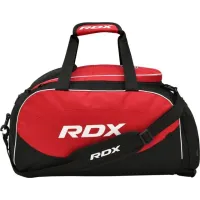 Спортивна сумка RDX R1 Duffel Bag with Backpack Straps 29х30х58 см Black/Red Спортивна сумка RDX R1 Duffel Bag with Backpack Straps 29х30х58 см Black/Red