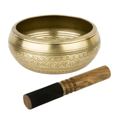 Співоча чаша Kailash Тибетська Манджурші Подвійний ваджр 167х167х72 мм Бронзовий (27720)