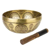 Співоча чаша Kailash Тибетська Чакри 186х186х92 мм Античний Бронзовий (27746)