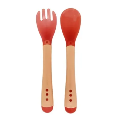 Детский набор Ложка+вилка Хамелеон Mega Zayka MGZ-0104 (Orange)