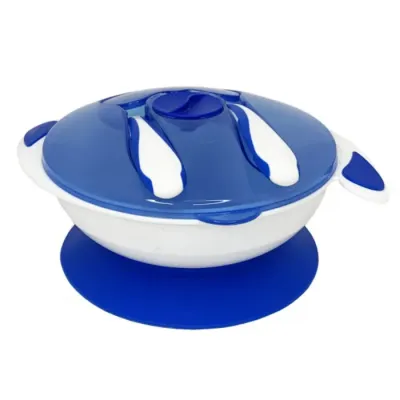 Тарілка на присосці з ложкою та виделкою Mega Zayka MGZ-0109 (Blue) 350 мл Тарілка на присосці з ложкою та виделкою Mega Zayka MGZ-0109 (Blue) 350 мл