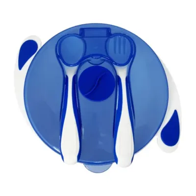 Тарілка на присосці з ложкою та виделкою Mega Zayka MGZ-0109 (Blue) 350 мл Тарілка на присосці з ложкою та виделкою Mega Zayka MGZ-0109 (Blue) 350 мл