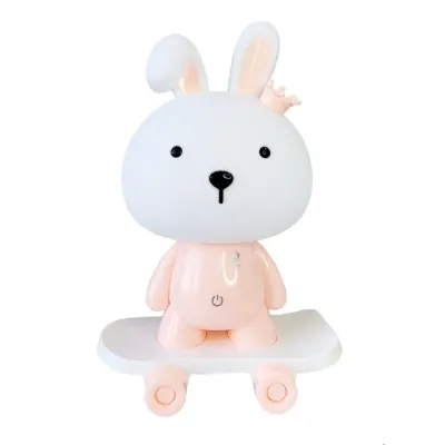 Ночник детский Зайчик на скейте Mega Zayka MGZ-1407 (Pink)