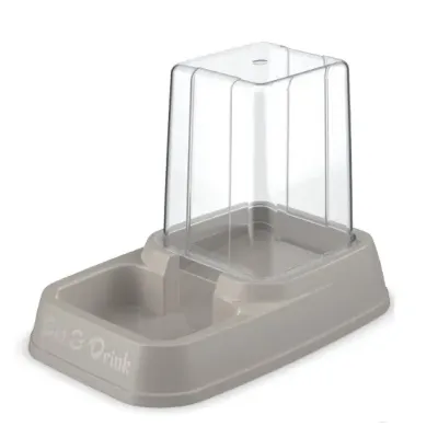 Диспенсер для корму або води GeorPlast Eat&Drink 8 л 44x26x36 см Grey