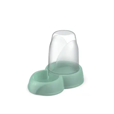 Диспенсер для корма или воды GeorPlast Eat&Drink 1.6 л 27x17,5x21 см Green