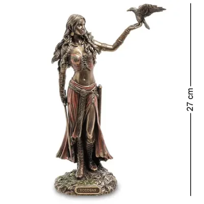 Интерьерная статуэтка Morrigan богиня королева призраков Veronese 27х8х16 см Коричневый AL229571