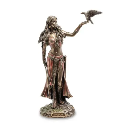 Интерьерная статуэтка Morrigan богиня королева призраков Veronese 27х8х16 см Коричневый AL229571