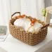 Плетений кошик для зберігання з ручками ANbeauty Бежевий (AN0103381)