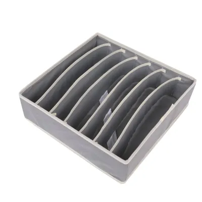 Органайзер тканинний в шафу для зберігання 7 комірок ANbeauty Gray (AN0103403)