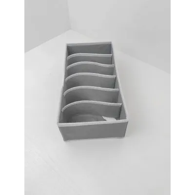 Органайзер тканевый в шкаф для хранения 6 ячеек ANbeauty Gray (AN0103404)