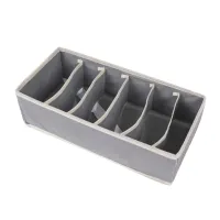 Органайзер тканинний в шафу для зберігання 6 комірок ANbeauty Gray (AN0103404)