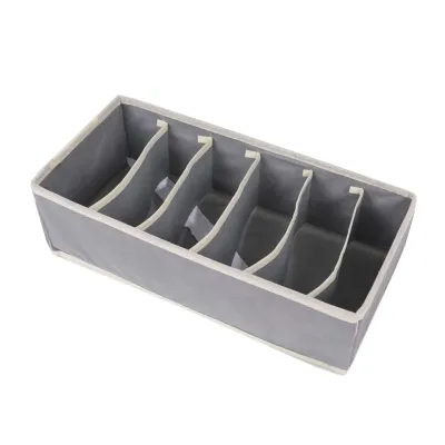 Органайзер тканинний в шафу для зберігання 6 комірок ANbeauty Gray (AN0103404)